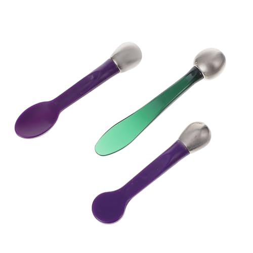 Healvian 3 Stück Teiliges Eye Scoop und Massage Stick für Gesicht und Augen Kosmetischer Löffel aus Hochwertigem Material Fördert Durchblutung Entlastet Augenmüdigkeit Hygienisch und von Healvian