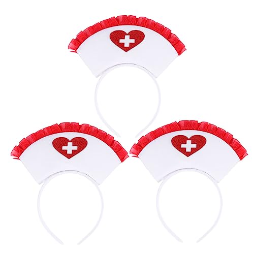 Healvian 3 Stück Teiliges Halloween Stirnband Rotes Spitzen Haarband Damen Cosplay Party Haarschmuck Modisches Bequemes Headwrap für Festliche Anlässe und Fotosessions von Healvian
