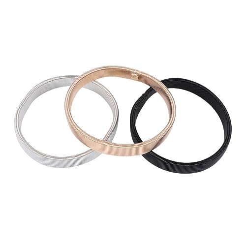 Healvian 3stücke Herrenarmband Aus Metall Elastisch Modische Armringe Für Hemden Jacken Und Pullover Rutschfeste Ärmelhalter Zufällige Farbe von Healvian