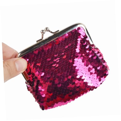 Healvian 3 Stück Teiliges Mini Münzbörsen mit Meerjungfrau Pailletten Modisch Kompakt Farblich Gemischt Grün schwarz Rosa Silber Blau violett als Coin Purse für Mädchen und Kleine von Healvian