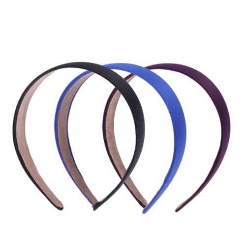 Healvian 3 Stück Teiliges Retro Haarband Breit Rutschfestes Stirnband für Damen Mädchen Modischer Haarschmuck in Violett Blau Schwarz Healvian 3 Stück Teiliges Retro Haarband Breit Rutschfestes Stirnband für Damen Mädchen Modischer Haarschmuck in Violett Blau Schwarz von Healvian