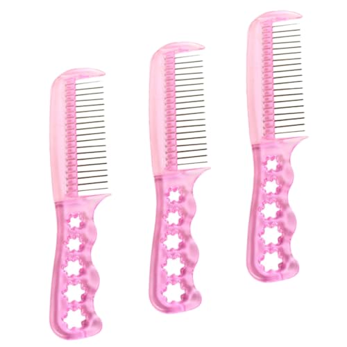 Healvian 3 Stück Teiliges Statischer Perückenbürsten aus Draht für Synthetische Haarverlängerungen und Puppenhaare Praktische Handliche Stylingbürste für Damen und Perückenpflege von Healvian