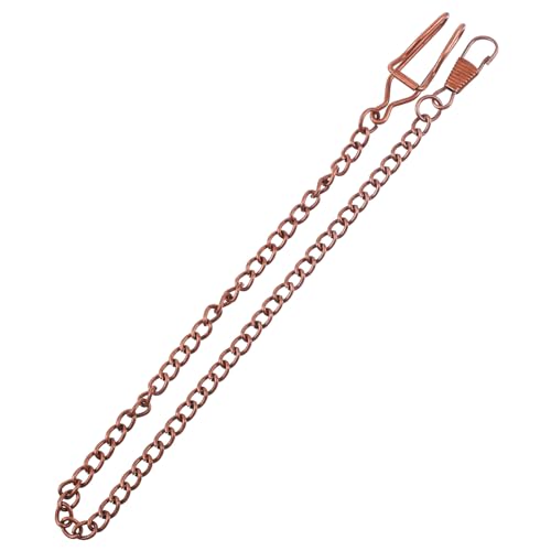 Healvian 3 Stück Teiliges Taschenuhr Ketten aus Legierung Retro Uhrkette Herren Zubehör Praktische Langlebige Uhrenkette Rotkupferfarbene Taschenuhr Zubehör Purse Chains von Healvian