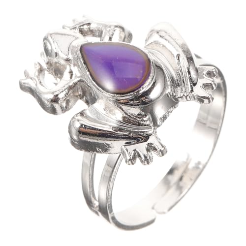 Healvian 3 Stück Thermochromer Ring Kinderhand Verstellbarer Schlüsselfinger Der Ring Frosch Stimmungsring Unisex Emotionsring Farbwechselring Herren Temperaturwechselring Damen Healvian 3 Stück Thermochromer Ring Kinderhand Verstellbarer Schlüsselfinger Der Ring Frosch Stimmungsring Unisex Emotionsring Farbwechselring Herren Temperaturwechselring Damen von Healvian