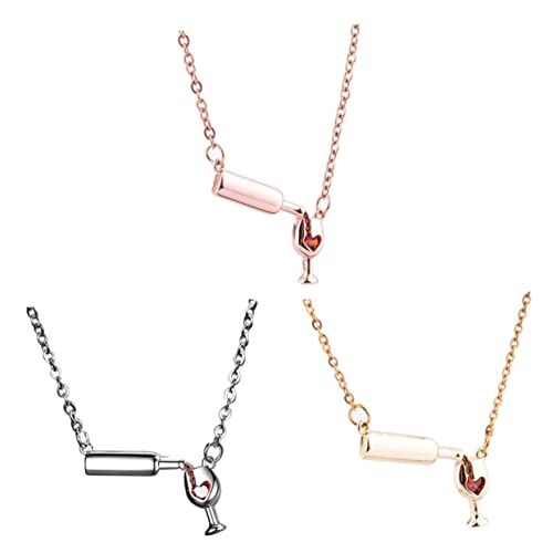 Healvian Einzigartige Halskette Mit Herz-design Flaschen-/becher- Für Damen Modeschmuck Für Besondere Anlässe Healvian Einzigartige Halskette Mit Herz-design Flaschen-/becher- Für Damen Modeschmuck Für Besondere Anlässe von Healvian