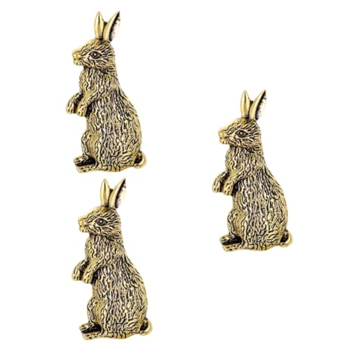 Healvian 3 Stück Vintage Bunny Brosche Dekorative Anstecknadel für Damen Retro Tierbrosche Modisches Kleidungszubehör Perfektes für Ostern Besondere Anlässe von Healvian