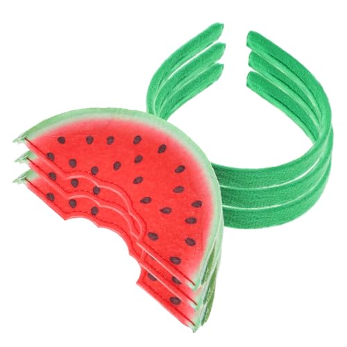 Healvian 3stücke Wassermelonen-stirnband Frucht-kopfschmuck Kostüm-stirnbänder Für Party Foto-requisite Obst Stirnbänder Für Erwachsene Mädchen Haarband Dekoration Accessoires von Healvian