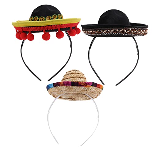 Healvian 3stücke Hut Design Stirnband Für Frauen Und Mädchen Modischer Haarreif Für Outdoor Haar Zubehör Aus Hochwertigem Material Gegen Sonnenstrahlen von Healvian