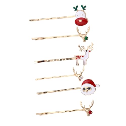 Healvian 3satz Haarnadeln Elch Schneemann Haarspangen Aus Legierung Für Frauen Party-haarschmuck Mit Exquisiten Details von Healvian