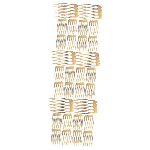 Healvian 30 Stck. Teiliges Haarkämme für Damen Dekorative Haarkämme für Hochzeits und Partyfrisuren für Haarschmuck und Bastelbedarf Goldene Mini Seitenkämme von Healvian