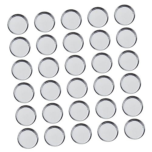 Healvian 30 Stück Lidschatten Paletten Zubehör Lidschatten Spender Leerer Make Up Behälter Leere Metallpfannen Für Lidschatten Rubores De Maquillaje Leere Runde Metallpfannen Leeres von Healvian