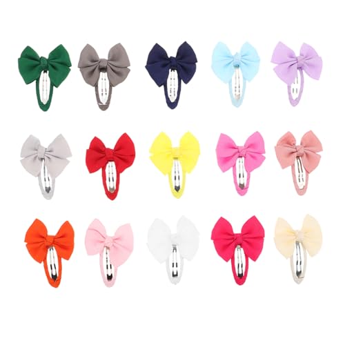 Healvian 30 Stück Teiliges Haarspangen für Junge Mädchen mit Bunten Schleifen Rutschfest und zur Kinderkopfhaut Leichte Haarclips mit Starkem Halt für Kleinkinder Partys und Alltag von Healvian