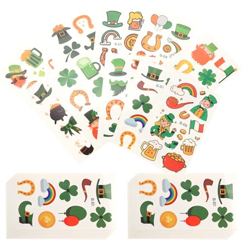 Healvian 30blätter Kleeblatt Gesichts-tattoos Für Mädchen Und Erwachsene Temporäre Patrick's Day Tattoos Für Partys Und Festliche Anlässe Einfache Anwendung Und Auffälliges Design Healvian 30blätter Kleeblatt Gesichts-tattoos Für Mädchen Und Erwachsene Temporäre Patrick's Day Tattoos Für Partys Und Festliche Anlässe Einfache Anwendung Und Auffälliges Design von Healvian