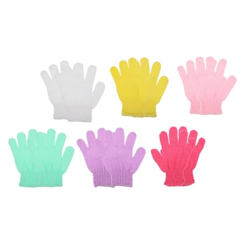 Healvian 36 Stk Peeling-Handschuhe Duschwäscher für den Körper Nylonhandschuhe exfoliating glove exfoliate gloves Handschuhe für Männer Duschhandschuhe Badehandschuh fünf Finger Schrubben von Healvian