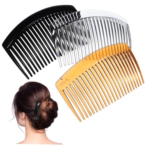 Healvian 36 Stück Haarnadeln Kunststoffscheiben Haarkämme Für Frauen Kamm Clips Hochzeits Haar Accessoires Für Bräute Französischer Seitenkamm Haar Styling Kämme Haar Seitenkämme von Healvian