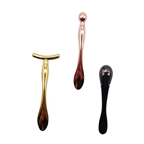 Healvian 3stücke Augencreme Massage Löffel Sticks Kosmetiklöffel Beauty Gesichtstift Crememaskenlöffel Massagelöffel Für Reisen Und Hautpflege von Healvian