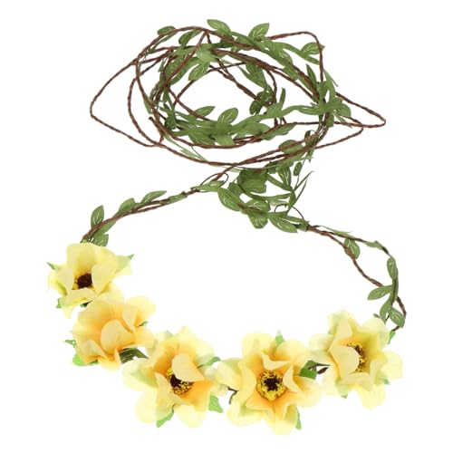 Healvian 3stücke Blumen Stirnband Aus Simulation Blumen Sonnenblumen Kopfschmuck Für Cosplay Blumenmädchen Oder Brautjungfern Leicht Und Angenehm Zu Tragen von Healvian