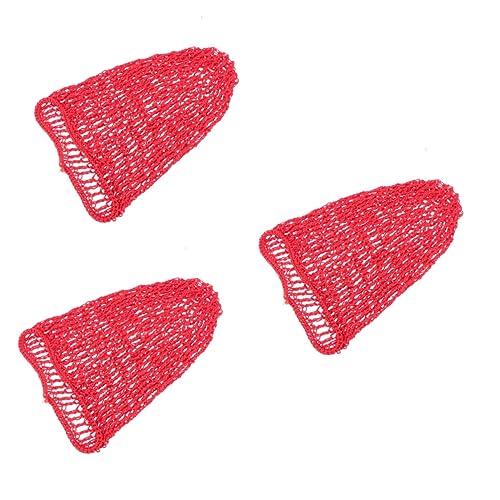 Healvian 3St Haarnetzabdeckung Haarnetzperücke Haarnetze hair net Stirnband Häkelnadel Haarnetz zum Schlafen Haarnetz-Schlauch Gittergewebe Mesh-Kappe Kopfbedeckung kurzes Haarnetz Fräulein von Healvian