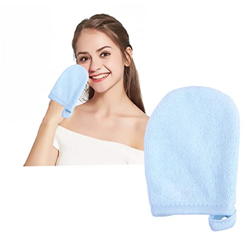 Healvian 3St Handschuhe zum Abschminken make up remover pads abschminken pads natürliche Gesichtswaschlappen Cometic Puff-Waschmaschine Badeschwamm Gesichtstücher Reinigungspads Puderquaste von Healvian