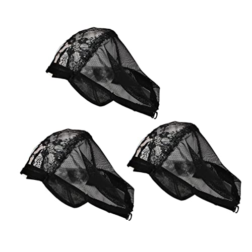 Healvian 3stücke Teiliges Förmige Haarnetze Für Perücken Atmungsaktive Und Dehnbare Mesh-kappen Für Perückenherstellung Komfortable Und Langlebige Haarnetze von Healvian