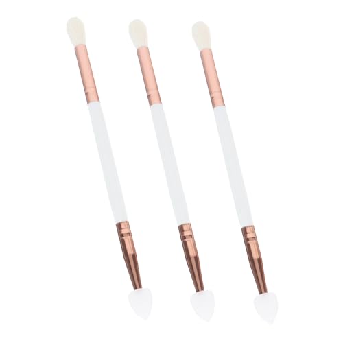 Healvian 3stücke Teiliges Herzform Doppelseitiger Augenbrauen Und Lidschattenpinsel Make-up-werkzeug Für Präzise Anwendung Von Lidschatten Eyeliner Und von Healvian