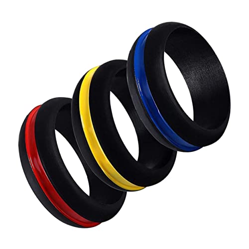 Healvian 3Stücke Silikon Ringe Finger Ring Eleganter Schmuckring Für Erwachsene Herren Damen Ringe Für Verlobung Hochzeit Besondere Anlässe Healvian 3Stücke Silikon Ringe Finger Ring Eleganter Schmuckring Für Erwachsene Herren Damen Ringe Für Verlobung Hochzeit Besondere Anlässe von Healvian