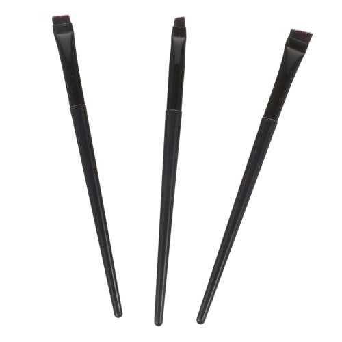 Healvian 3 Stücke Abgewinkelte Eyeliner Augenbrauen Dünner Flacher Make Up Kosmetisches Werkzeug für Präzise Augen Make Up Anwendungen von Healvian