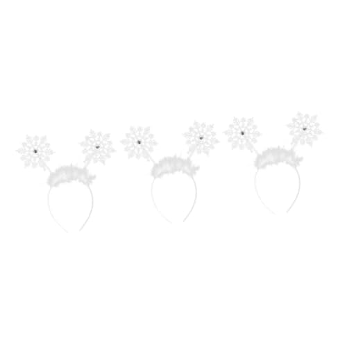 Healvian 3er Set Schneeflocken Haarreifen Für Niedliche Haarschmuck Für ädchen Bunte Haarbänder Im Winterdesign Perfekt Für Partys Und Bastelprojekte von Healvian