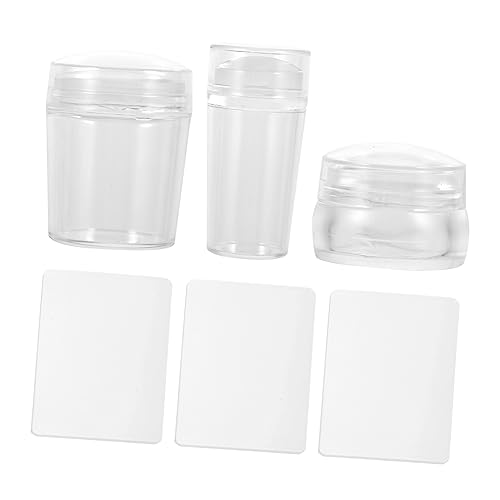 Healvian 3sätze Wiederverwendbares Nagelstempel Schaber Für Maniküre Nailart-stempel Aus Silikon Und Kunststoff Diy-nagelstempel-werkzeug Für Nägel von Healvian