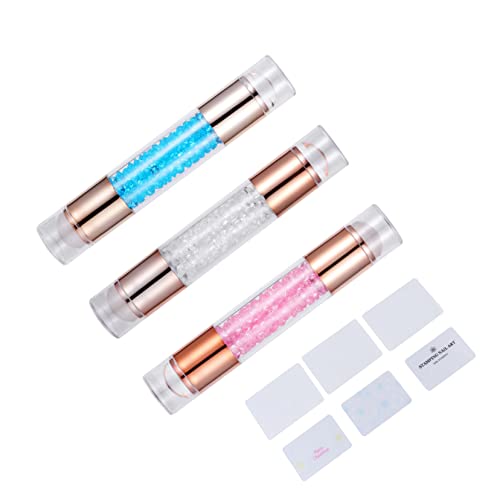 Healvian 3stücke Nagelkunst-stempeln Mit Acryl Nagel Stempel Für Diy Nail Art Werkzeug Nagel Dekor Zubehör Für Designs Und Nägel von Healvian
