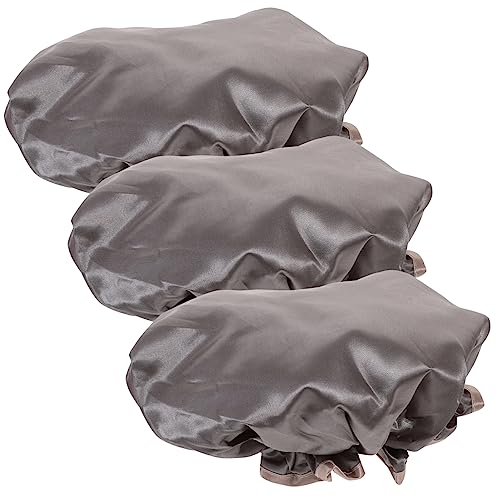 Healvian 3stücke Wasserdichte Duschhauben Für Damen Badehauben Mit Doppelter Schicht Öl-beweis Dusche Hut Für Trockenes Haar Atmungsaktiv Bequem Und Praktisch Für Make-up Spa Und von Healvian