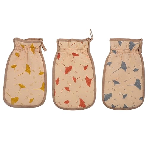 Healvian 3-teiliges Badehandschuh-set Bequemes Dusch-schrubbtuch Zur Rückenreinigung Verdickte Badetücher Mit Peeling-funktion von Healvian