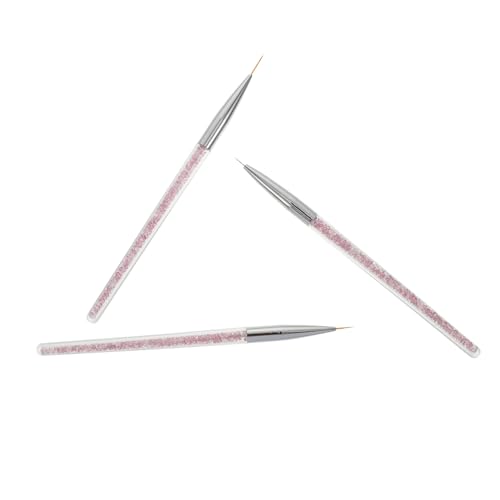 Healvian 3St Eyeliner-Nagelpinsel Nailart-Punktpinsel Maniküre Zeichenstifte pinsel für nagellack nail brush Eyeliner-Stift Nagelgellack Eyeliner-Pinsel Maniküre-Zubehör gemalt einstellen von Healvian