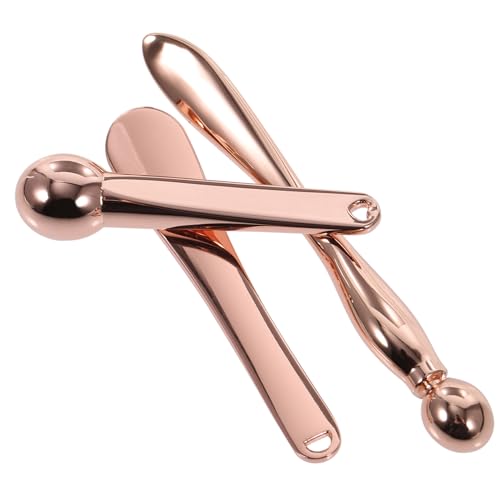 Healvian 3-teiliges Augencreme-löffel-set Schönheitswerkzeug Aus Zinklegierung Für Augenmassage Und Make-up Kompakte Größe von Healvian