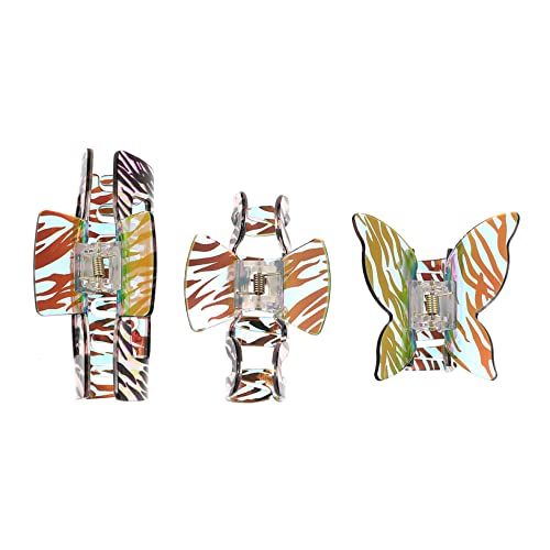 Healvian 3stücke Haarklammer Haarspangen Haarspange Ornament Frauen Kieferklammern Acryl Haar Zubehör Rutschfeste Design Für Dickes Und Dünnes Haar Einkaufen Reisen von Healvian