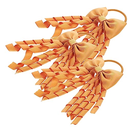 Healvian 3stücke Cheerleading Haarschleifen Elastische Haarbänder Für Mädchen Sport Pferdeschwanz-haargummis Aus Ripsband Für Verschiedene Frisuren von Healvian