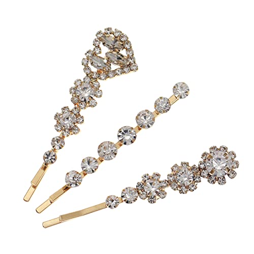 Healvian 3stücke Strass-haarspangen Für Frauen Funkelnde Kristall-haarclips Elegantes Haarschmuck Für Verschiedene Frisuren Vielseitige Haaraccessoires Für Alltag Und Besondere Anlässe von Healvian