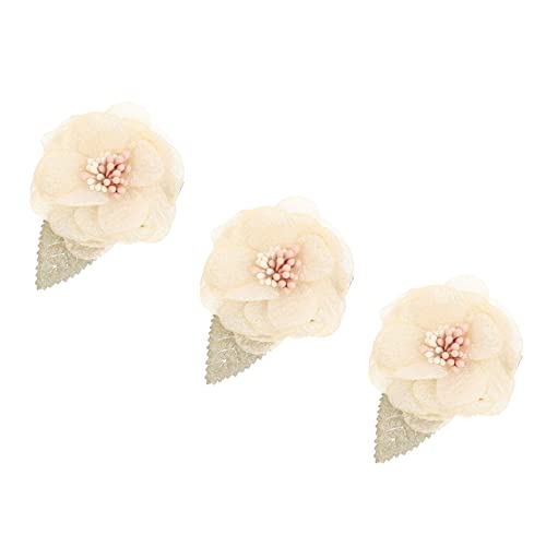 Healvian 3stücke Blumen Haarspangen Aus Seide Junge Mädchen Haarschmuck Haarspangen Mit Metallclip Haarklammern Blume Blumenhaarklammern Für Party Und Geburtstag von Healvian