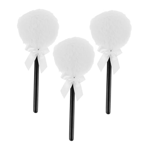 Healvian 3stücke Puderquaste Mit Griff Für Lose Pulver Make-up Puff Für Gesicht Und Körper Flauschige Körperpuderquaste Für Damen von Healvian