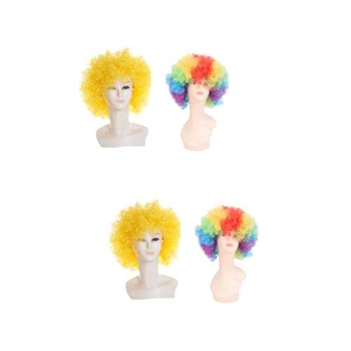 Healvian 4 Afro-perücke Perücken Maskerade Perücke Kostümperücke Haare Frisur-cosplay von Healvian