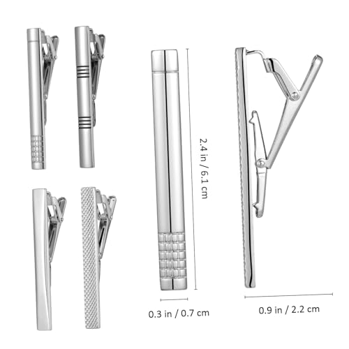 Healvian 4 Krawattenklammern aus Robustem Kupfer für Herren Rutschfester Clip mit Sicherem Halt Klassisches Design für Business und Freizeithemden Kompakt und Leicht für Formelle von Healvian