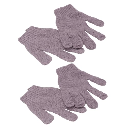 Healvian 4 Paare Badehandschuh Peeling nylon handschuhe nylon gloves Spa-Handschuhe Peeling Peeling-Handschuhe für das Körperpeeling Waschlappen handtücher Körperbürstenhandschuh Zelle von Healvian