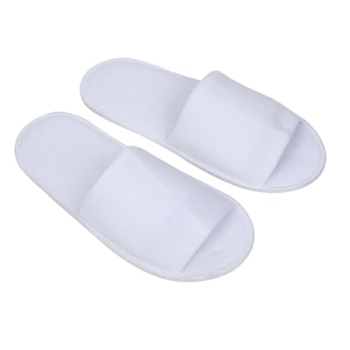 Healvian 4 Paare Einweg Herren Faltbare Reise Hotelslipper Weiß Leicht Atmungsaktiv Rutschfest Komfortable Hausschuhe Für Gäste Spa Zuhause von Healvian