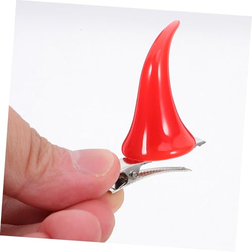 Healvian 4 Paare Gothic Teufelshörner Haarklammern Halloween Kostüm Haarclips Ox Horn Kopfschmuck für Damen Leicht Anzubringen für Party und Cosplay von Healvian