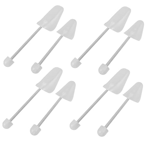 Healvian 4 Paare Kunststoff Schuhspanner mit Federspannung Unisex Schuhformer zur Faltenvermeidung Verstellbare Schuh-einleger zur Formbewahrung und Langanhaltendem Schutz für Herren und von Healvian