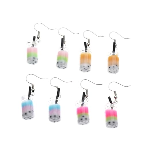 Healvian 4 Paare Milchtee Ohrstecker mit Perle Kreative Damen Ohrschmuck Tropfen Ohrringe Verstellbar Auffälliges Design für Party Alltag Zufällige Farbe Wiederverwendbar Zufällige Farbe Healvian 4 Paare Milchtee Ohrstecker mit Perle Kreative Damen Ohrschmuck Tropfen Ohrringe Verstellbar Auffälliges Design für Party Alltag Zufällige Farbe Wiederverwendbar Zufällige Farbe von Healvian