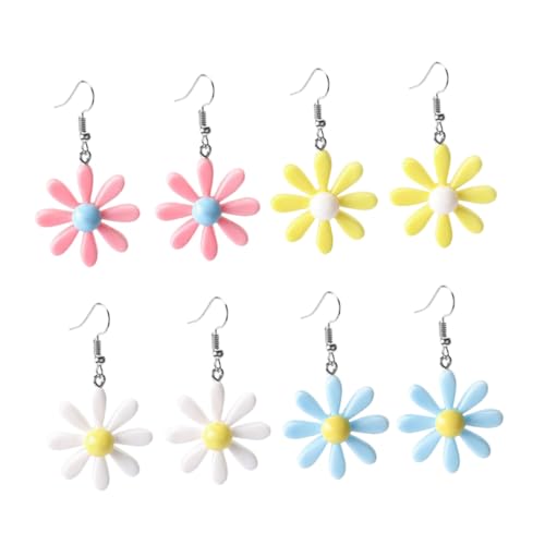 Healvian 4 Paare Ohrringe Dangle Earrings Leichte Hautfreundliche Ohrhänger für Frauen für Date oder Besondere Anlässe Healvian 4 Paare Ohrringe Dangle Earrings Leichte Hautfreundliche Ohrhänger für Frauen für Date oder Besondere Anlässe von Healvian