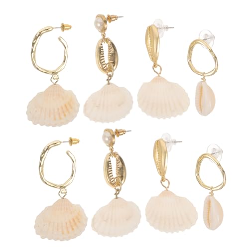 Healvian 4 Paare Perlenschalenohrringe für baumeln einzigartige Ohrhänger Damen Accessoires Schmuck Kühle Ohrringe Ethnische Ohrringe Muscheln Schmuck Muschelohrringe Hülse Healvian 4 Paare Perlenschalenohrringe für baumeln einzigartige Ohrhänger Damen Accessoires Schmuck Kühle Ohrringe Ethnische Ohrringe Muscheln Schmuck Muschelohrringe Hülse von Healvian