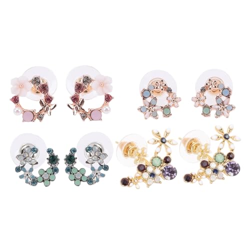 Healvian 4 Paare Retro Ohrringe Damen Vintage Blumen Ohrstecker mit Strass Schmucksets für Mädchen Vielseitige Ohrschmuck Geschenke zu Geburtstag und Festen Healvian 4 Paare Retro Ohrringe Damen Vintage Blumen Ohrstecker mit Strass Schmucksets für Mädchen Vielseitige Ohrschmuck Geschenke zu Geburtstag und Festen von Healvian