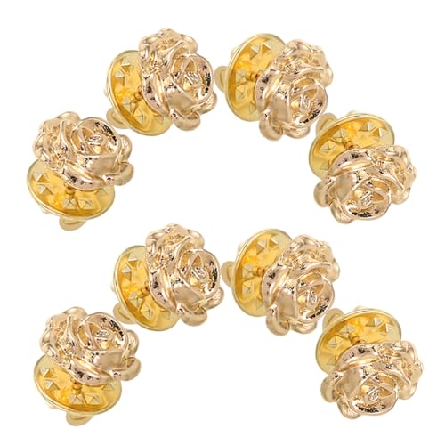Healvian 4 Paare Vintage Rosenblüten Broschen aus Legierung Stilvolle Anstecknadeln für Revers Vielseitig für Hüte Jacken Schals und Festliche Anlässe Langlebige Blumen Accessoires von Healvian